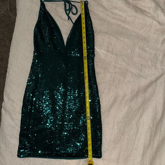 Hello molly sparkly green mini dress - Picture 4 of 4